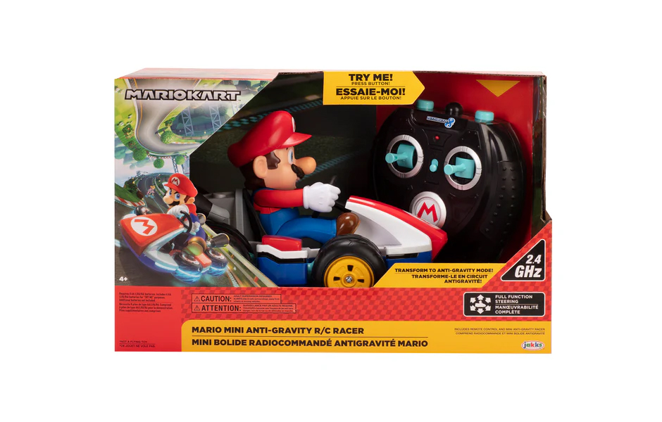JAKKS Nintendo Mini Anti-Gravity Racer - Mario Kart Mini RC Racer